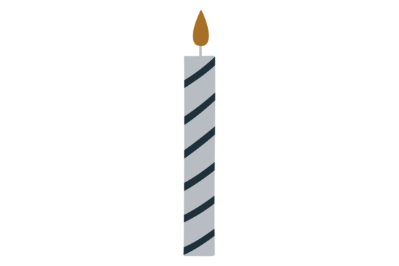 Burning Candle Drawing: Decorative Wax F