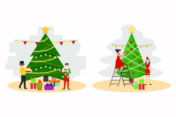 Christmas Decorative Holiday Vector Set: Your Festive Design Toolkit