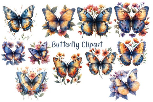 Decorative Beauty Butterfly Clipart: Elevate Your Creative Projects