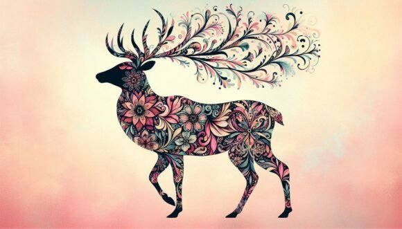 Decorative Impressionist Deer: A Touch of Artistic Flair