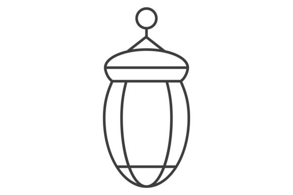 Decorative Lamp. Glass Lantern Black Lin: A Font for Distinctive Projects