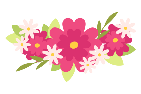 Elevate Your Brand with Pink Floral Decorative Elements
