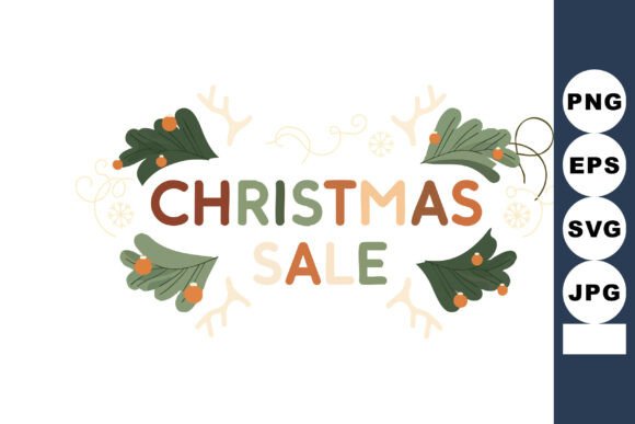 Festive & Versatile: Christmas Sale Decorative Vector Design