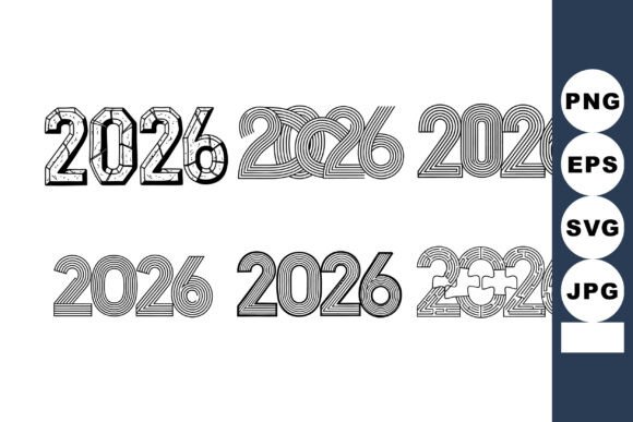 Unlocking 2026: A Creative Numbers Set for Bold Design