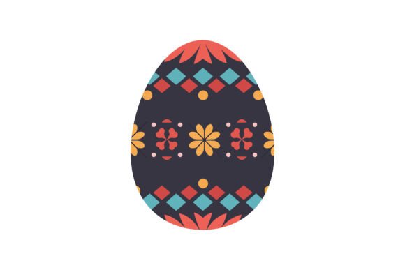 Vibrant Floral Patterns: A Festive Decorative Egg